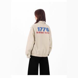 여성 패셔니스타 가을 빈티지 쇼트 카디건 후드 캐주얼 맨투맨 붐
