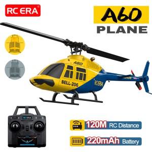 RC ERA A60 4채널 헬리콥터 1/42 스케일 벨-206 광학 흐름 위치 측정 10분 비행 시간 2.4G 6축 자이로스코