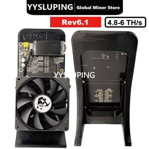 YYSLUPING Bitcoin Nerdqaxe++ Rev6.1 4.8-6TH/s 100W Asic Miner 비트코인 솔로 마이닝 로터리 오픈 소