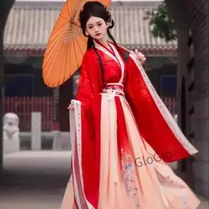 프레 의상 무대 쇼 전통 Hanfu 여성 의류 어 드레스 요정 빈티지 민족 스타일 댄스 착용 파티