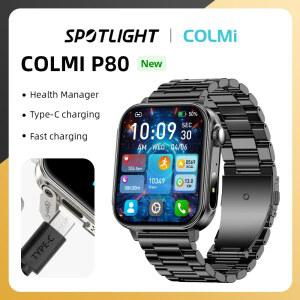 COLM P80 Type-c Smartwatch 남성 여성 건강 관리자 Bluetooth 통화 P67 방수 손전등 X aom OS Phone 용 스마트 시계