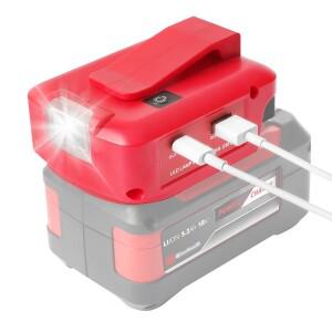에인헬 18V 엑스 창 오지토 배터리를 DC 및 조명으로 변환하는 어댑터 (PD 22.5W QC3.0 포함)