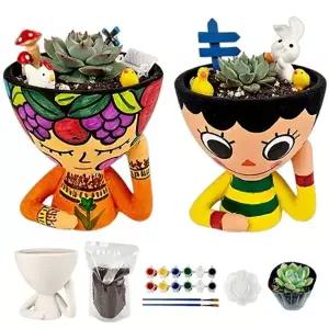 만들기대장 다육식물 얼굴화분 꾸미기세트