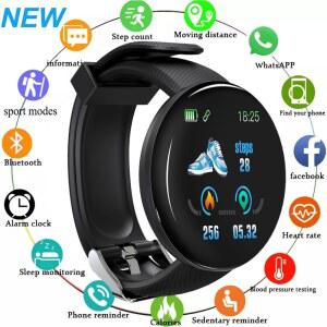 X aom 블루투스 스마트 시계 남성 여성 혈압 심장 박동 모니터 스포츠 Smartwatch 디지털 시계 추적기 알림