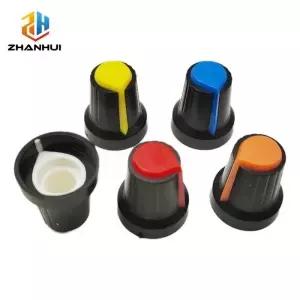 10PCS AG2 WH148 로터리 노브 캡 15×17 6 마운트 홀 전위차계 커버(인코더 오디오 믹서 기타 스피커용)