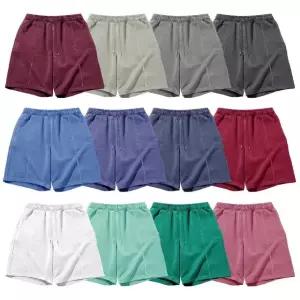 S-4XL 남여공용 국산 피그먼트 밴딩 반바지 하프팬츠 PN0853S 빅사이즈 루즈핏
