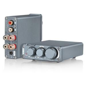 Douk Audio TPA3116 미니 스테레오 파워 앰프 NS-13G 데스크탑 D 톤 컨트롤 100W*2