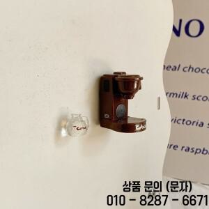 미니 커피 머신 수지 냉장고 스티커 포트 작은 장식품 분리형 자기 페그보드