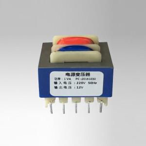 EI 28*14 1W 1VA AC 220V ~ 6V + 3 핀 5P 7.25mm 피치 플러그 인 PCB 보드 오픈 프레임 코어 전력 변압기