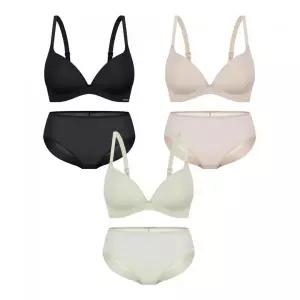 WONDERBRA [3SET] 퓨징 볼륨 노와이어 브라팬티 세트 2360817