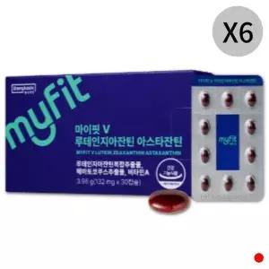 [하프클럽/기타]동국제약 루테인 지아잔틴 아스타잔틴 추천 30캡슐 X6