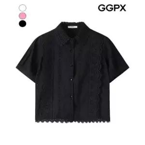 카라넥 레이스 버튼 셔츠 (GP6SH014F)