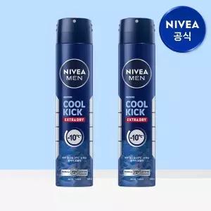 [니베아] 맨 데오드란트 스프레이 쿨 킥 200ml 2개