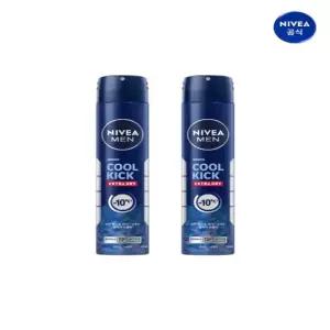 니베아 맨 데오드란트 스프레이 쿨 킥 200ml 2개