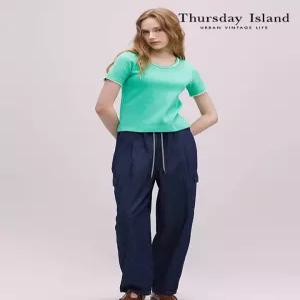 [써스데이아일랜드][Thursday Island] 와이드 배기 데님 팬츠(T244MJE232W)