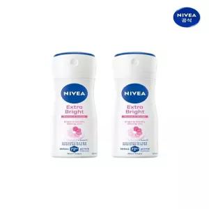 [니베아]니베아 데오드란트 스프레이 엑스트라 브라이트 60ml 2개