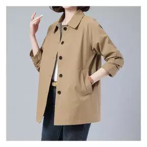 에이시크 봄 가을 루즈핏 캐주얼 트렌치코트 C24CCT693