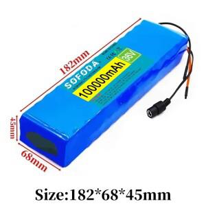 10S2P 36V 100000mAh 전동 스쿠터 배터리 리튬 500W