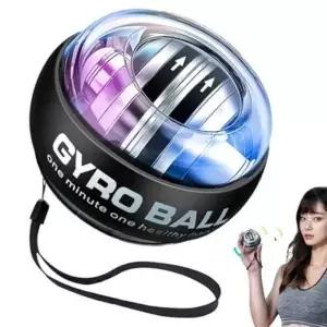 손목 자이로볼 셀프스타팅 트레이너 다채로운 LED 핸드 그립 강화 볼 팔과 근육