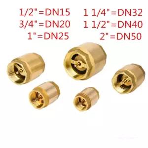 황동 나사 인라인 DN50 DN32 워터 DN 개 DN40 DN20 체크 펌프 제어 /2 2
