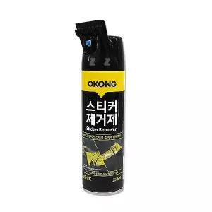 오공 휴지통 스티커제거제 쓰레기통 -H/자동차유리스티커/유성얼룩/껌