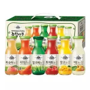 알로에 토마토 당근 병문안 음료 세트 180ml 12병