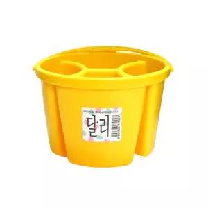 달리 수채화 물통 소 노랑색 4칸 175x175x118mm (nx3239) gp102064