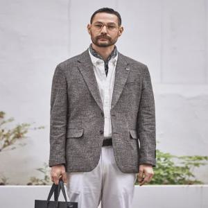 ITALY MARLANE 코튼린넨 자켓_브라운 (릴렉스핏)_SJAVB93NSH