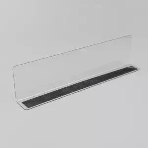 25x6cm 냉동 투명 파티션 쇼케이스 마트 자석형 L형 냉장 칸막이/편의점/음료수/자석/정리/수납/분리/제품