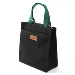 데일리 여성 캔버스 토트백 25X28.5CM 블랙 그린 에코백