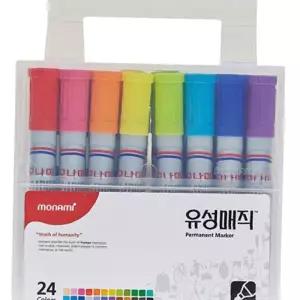 쉬스즈 24색 디자인 볼펜 유성매직 1세트 모나미 그림 포스터