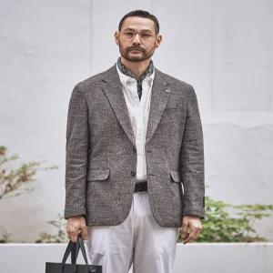 ITALY MARLANE 코튼린넨 자켓_브라운 릴렉스핏_SJAVB93NSH 445243 에스티코