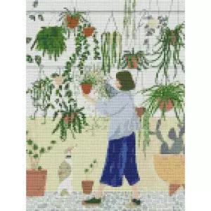 [아우트_6817]하모니아트 보석십자수 30x40 풍경 액자