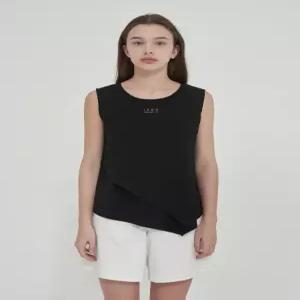 올리비아로렌 쉬폰패치블라우스형민소매VOCAN5M6346