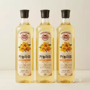사조 카놀라유 900mL, 3개