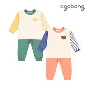 [보리보리/아가방]리트상하(GREEN,ORANGE)_01Q757618