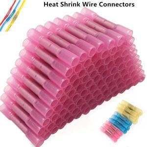 20/50 PCS 열 수축 커넥터 절연 압착 단자 씰 버트 전기 와이어 22-18 AWG