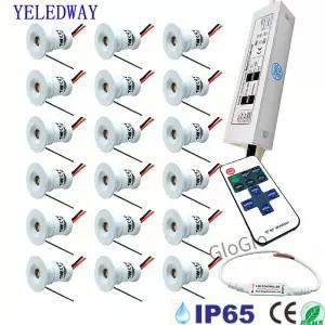 미니 Downlights Led 12V 원격 제어 1W 스포트라이트 이 가능한 계단 캐비닛 조명 220V 최근 자리 천장