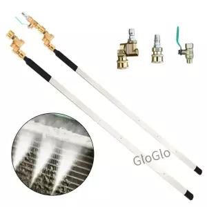 라디에이터 청소 도구 4500 PSI 플러시 스테인레스 스틸 1/4 퀵 커넥터 고압 자동차 세탁기 시스템