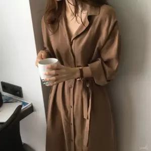여자 트렌치 코드 외투 아우터 가을 자켓 2컬러