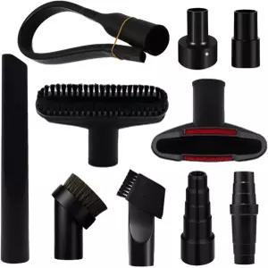 상점 진공 액세서리 및 가정 청소를 위한 Alrens 10 PCS 범용 부착 브러시 키트 4개의 호스 어댑터 유연한