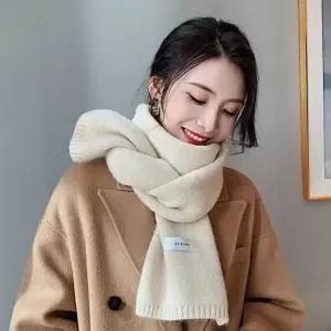남자 여자 데일리 심플 베이직 깔끔한 니트 목도리