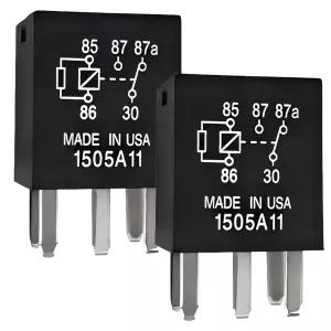 GM 차량과 호환되는 2PCS - G8V-RH-1C7T-R-DC12 12V 마이크로 280 5핀 SPDT 릴레이 35A/20A 저항기