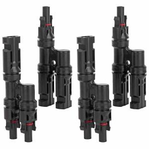 1/2pair DIY MC2.5 4 태양 광 키트 시스템 용 고품질 IP67 2  1 T 분기 남성 및 PV 커넥터