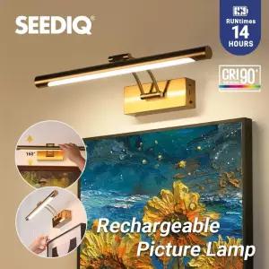 충전식 LED 벽 램프 40CM 무선 4400mAh 그림 조명 원격 제어 인테리어