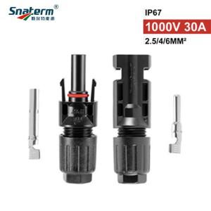 1쌍/lot 태양 전지판 DC 케이블 커넥터, 이중 씰 링 포함 남성 및 (M & F) 2.5mm2 30A 1000V