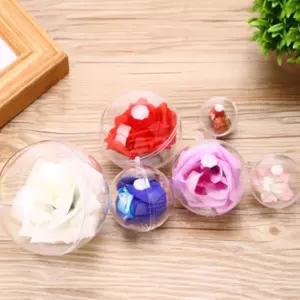 2U 투명 플라스틱 볼 6P세트(5CM) I