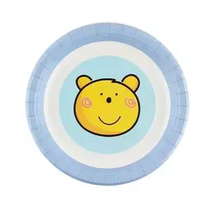 곰팅이접시18cm 블루 6개입 생일파티 종이접시 홈파티 테이블웨어 축하파티 백일