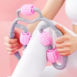 3D 수동 마사지롤러 다리마사지 허벅지마사지 목마사지 5롤러 지압 안마 바디 피트니스