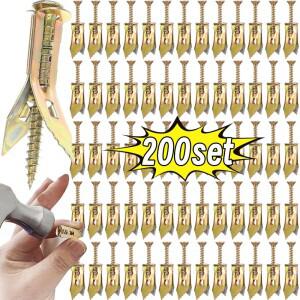 10/200set 나사 키트가 자체 드릴링 건식 벽 앵커 헤비 듀티 석고 다웰 확장 패스너 도구